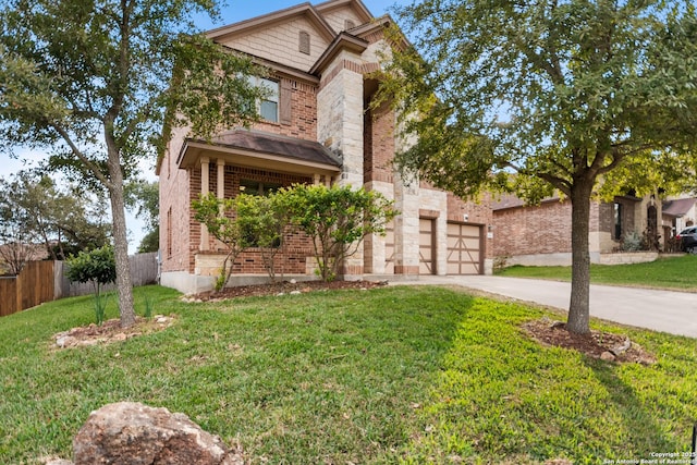 view of front of property with a front yard