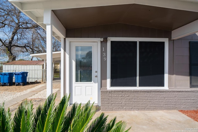 view of property entrance