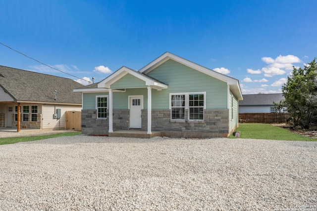 view of front of property