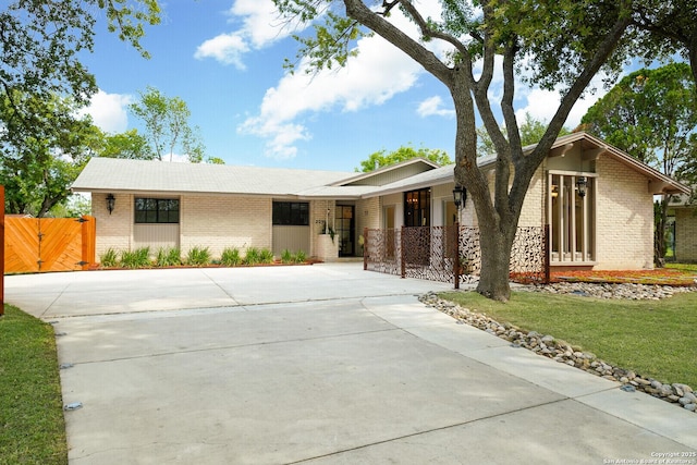 view of ranch-style home