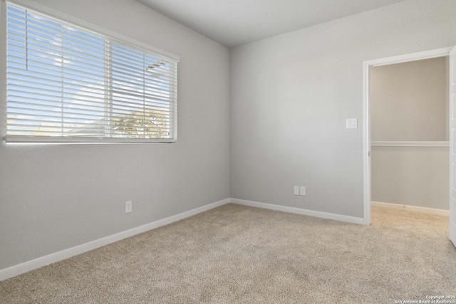 empty room with light carpet