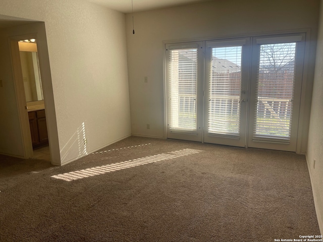 unfurnished room featuring carpet flooring