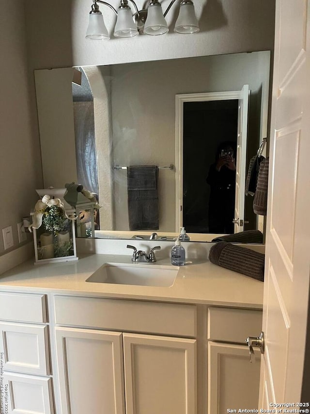 bathroom featuring vanity