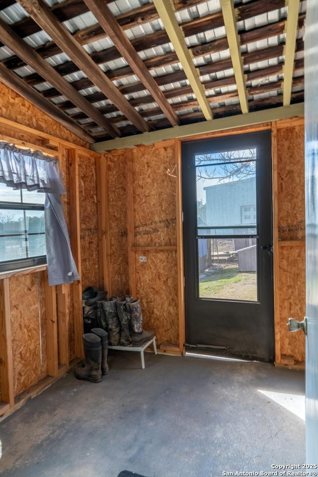 view of storage room