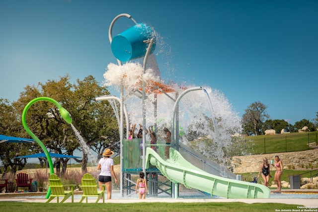 view of jungle gym