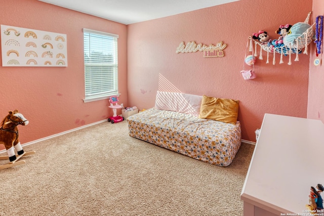 bedroom featuring carpet floors