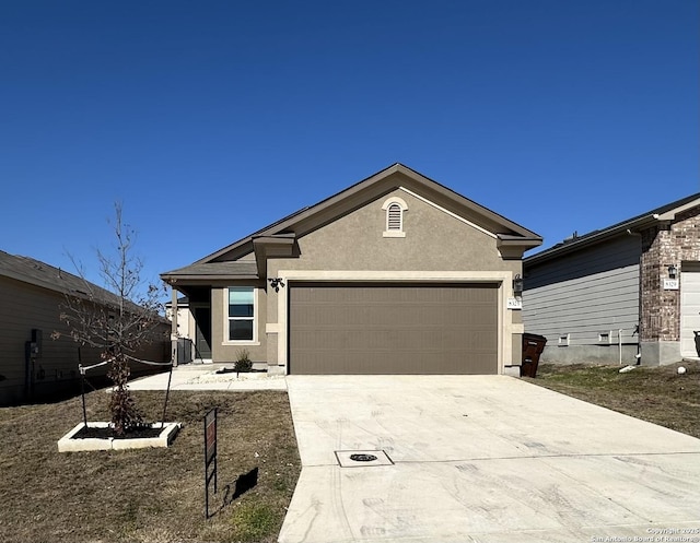 single story home featuring central AC