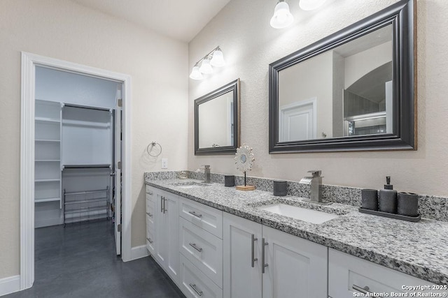 bathroom with vanity