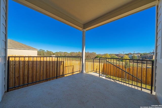 view of patio / terrace featuring a balcony