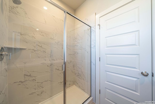 bathroom with walk in shower