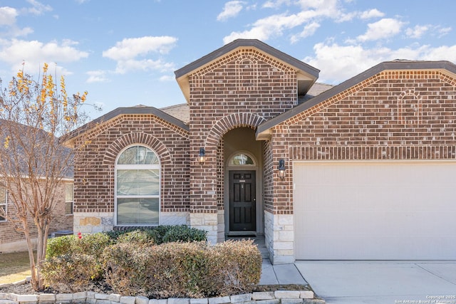 front facade featuring a garage