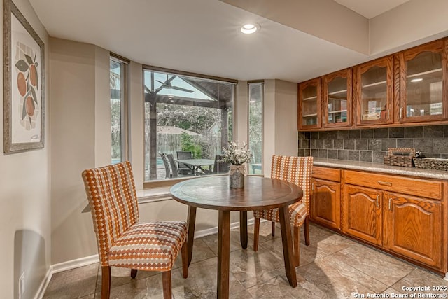 view of dining space