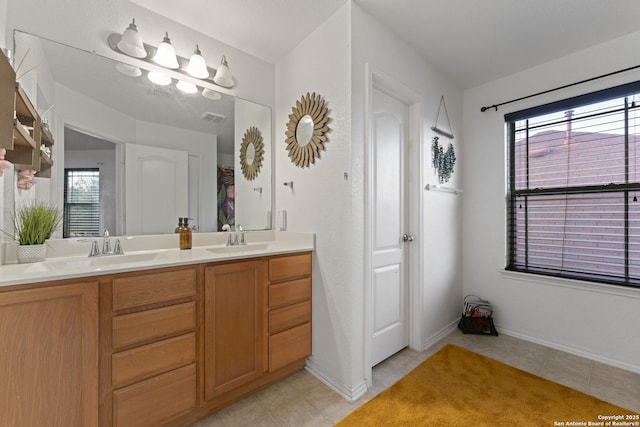 bathroom featuring vanity