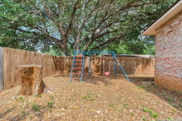 view of play area