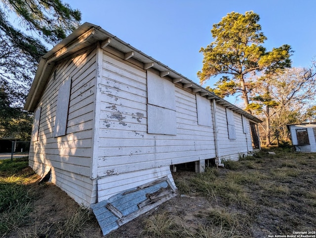 view of home's exterior