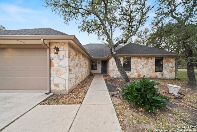 ranch-style house with a garage