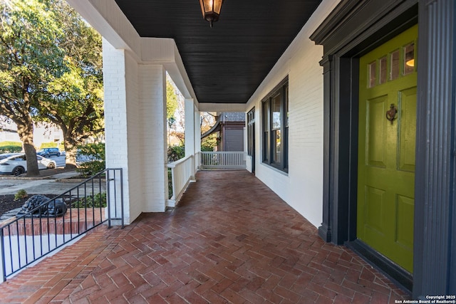 view of patio / terrace with a porch