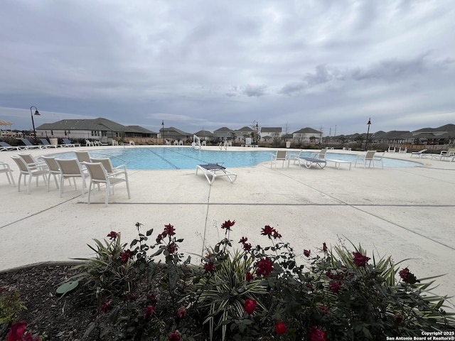 view of pool with a patio