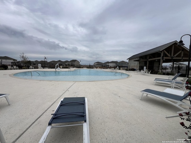 view of pool with a patio