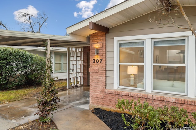 view of property entrance