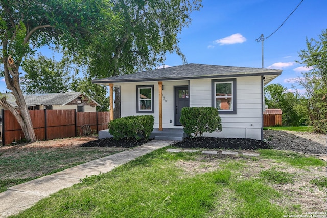 view of bungalow