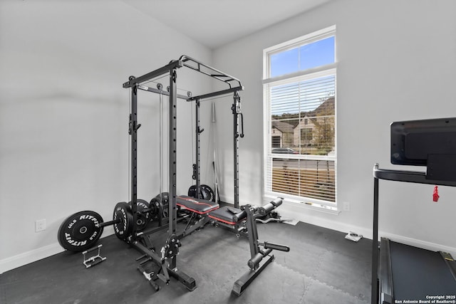 view of workout room