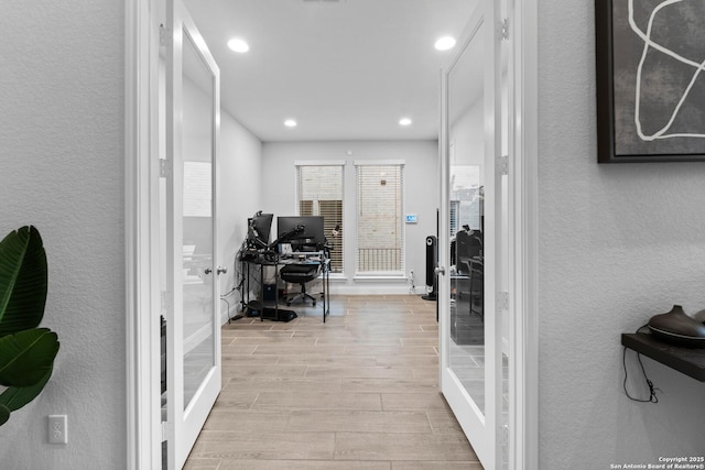 office space with french doors