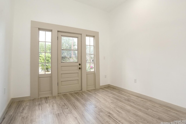 interior space featuring light hardwood / wood-style floors