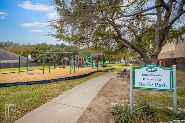 view of jungle gym