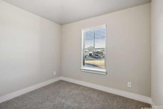 unfurnished room with carpet