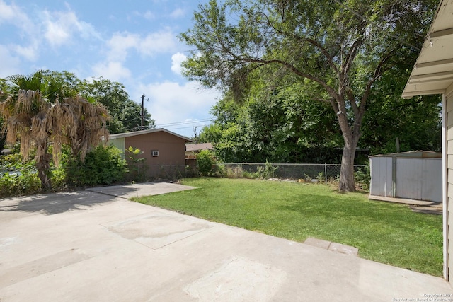 view of yard featuring a patio area