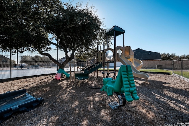 view of jungle gym