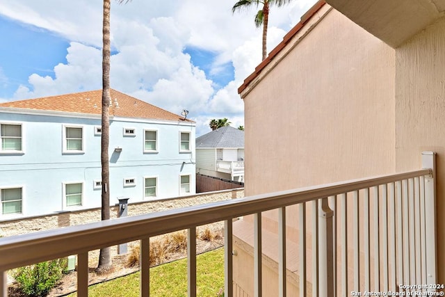 view of balcony