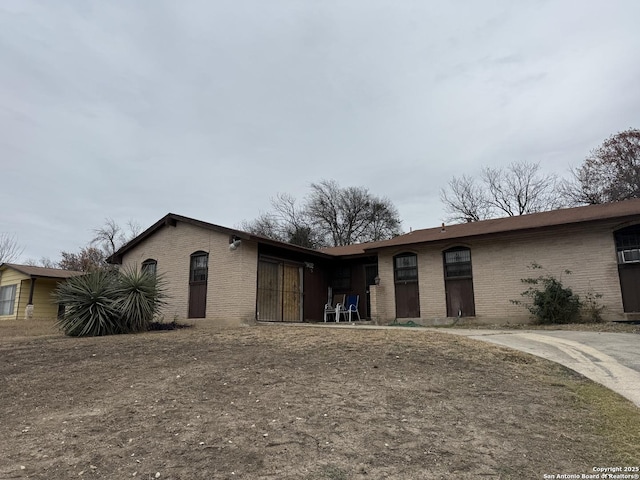 view of single story home