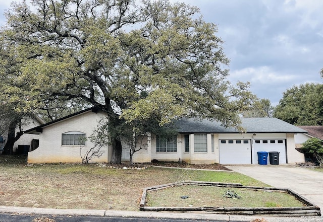 ranch-style house with a garage