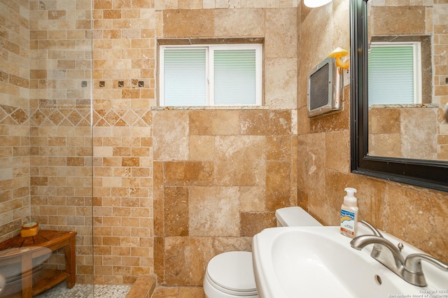 bathroom featuring toilet and sink