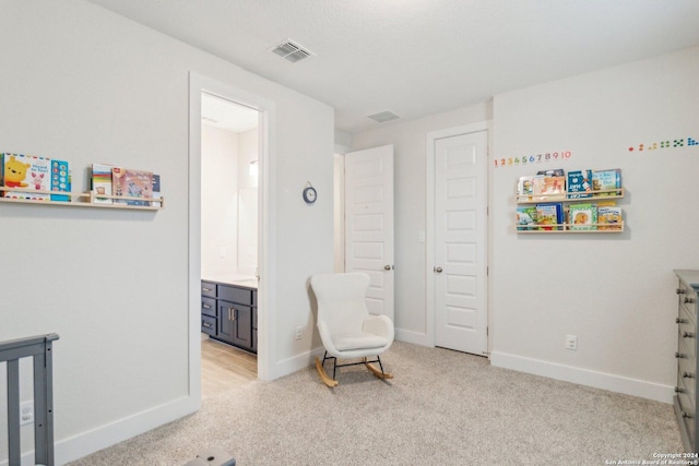 interior space with ensuite bathroom