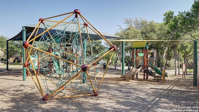 view of jungle gym