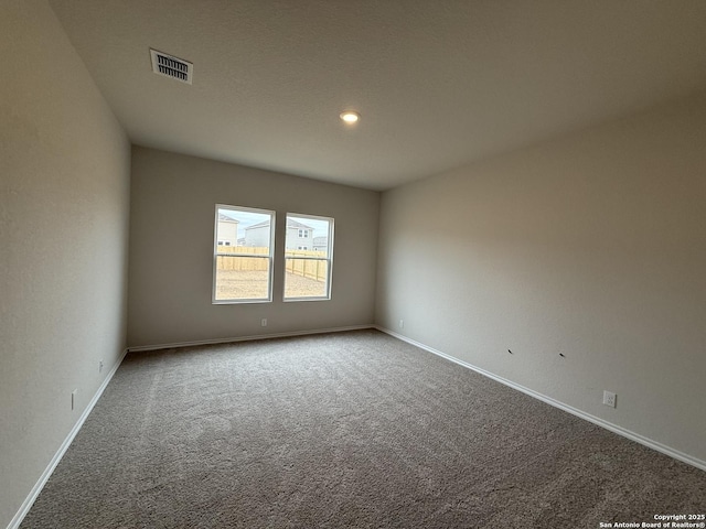 view of carpeted empty room