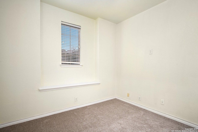 unfurnished room with carpet