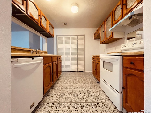 kitchen featuring white appliances