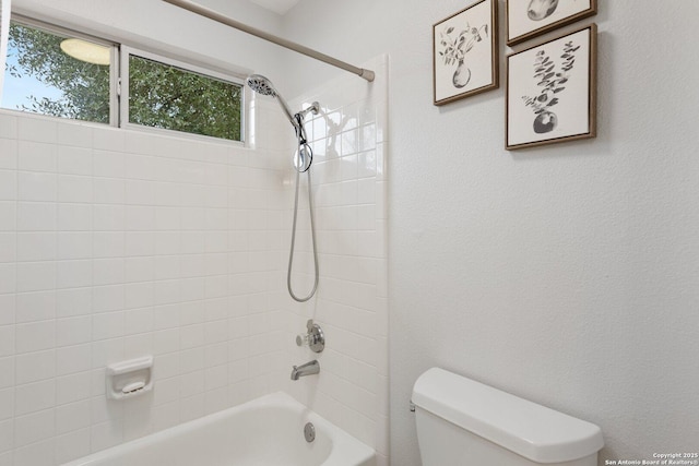 full bath featuring shower / bathing tub combination and toilet