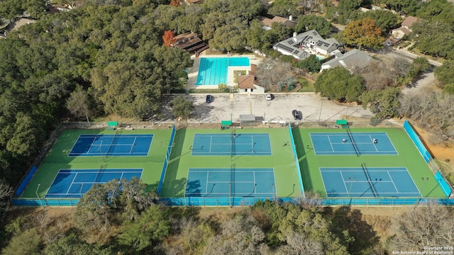 birds eye view of property