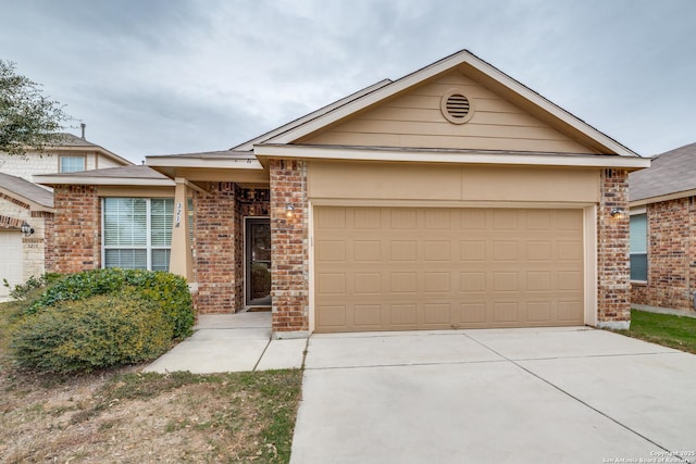 ranch-style house with a garage