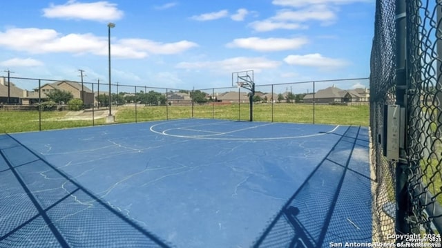 view of basketball court