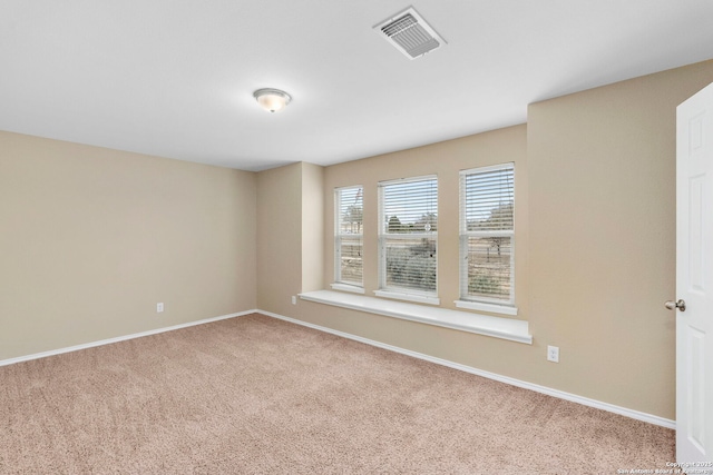 view of carpeted empty room