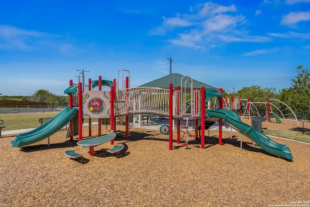 view of jungle gym