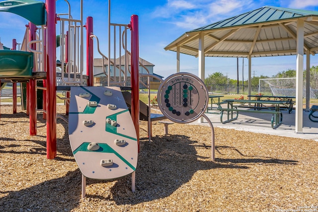 view of jungle gym