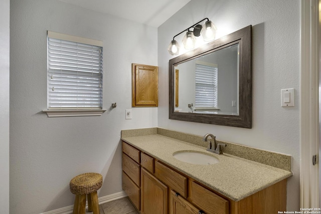 bathroom featuring vanity