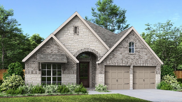 view of front of house featuring a garage